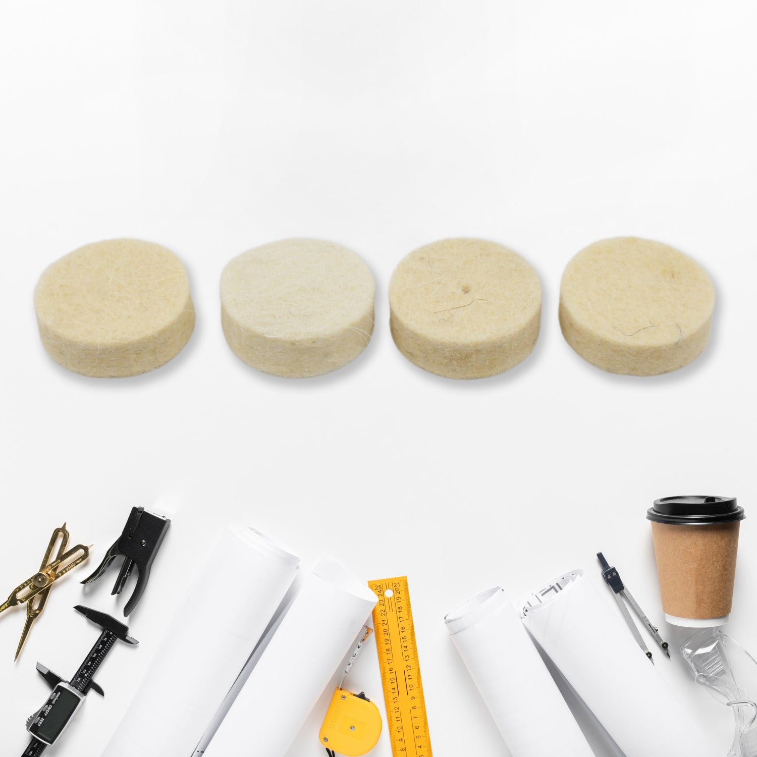 Rotary Tool Accessory Wool Felt Polishing Pad Felt (5 Pcs Set) Rotary Tool Accessory Wool Felt Polishing Pad Felt (5 Pcs Set)